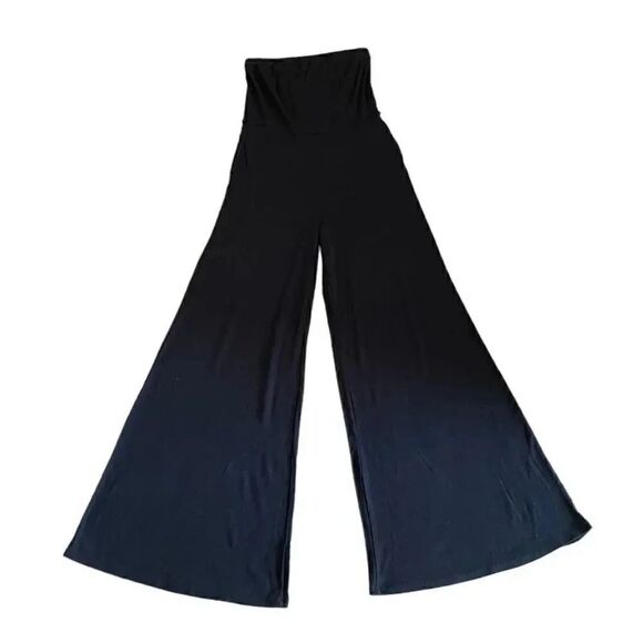 GO COUTURE  BLACK WIDE LEG Y2K VINTAGE EDITION WOMENS SZ L Y2K - Picture 1 of 11